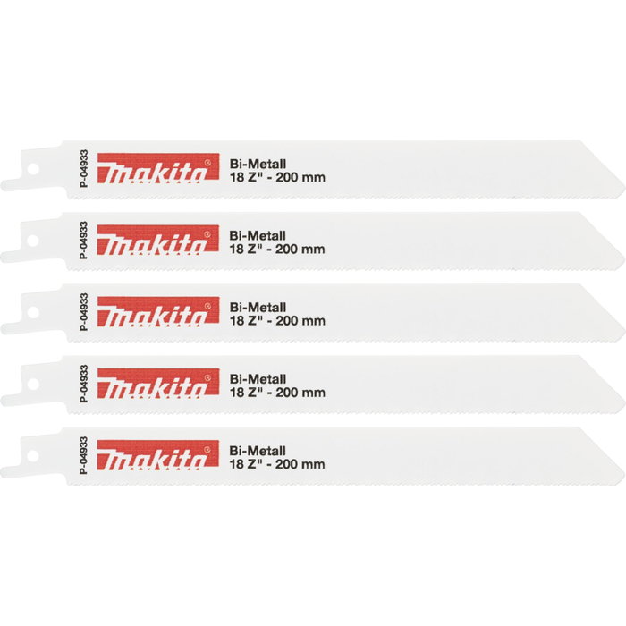 Makita P-04933 Hoja de Sierra Recíproca BIM 200/18Z Makita P-04933 Hoja de Sierra Recíproca BIM 200/18Z