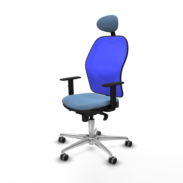 PIQUERAS Y CRESPO Silla de oficina Jorquera, mecanismo Sincro, Azul PIQUERAS Y CRESPO Silla de oficina Jorquera, mecanismo Sincro, Azul