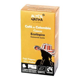 Alternativa 3 Cafe Colombia 10 Cápsulas Biodegradables Eco Compatibles Nespresso Comercio Justo Vegano