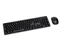 Q-connect Set teclado + ratón inalámbrico 2.4G negro compatible con Windows