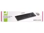 Q-connect Set teclado + ratón inalámbrico 2.4G negro compatible con Windows