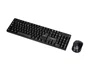 Q-connect Set teclado + ratón inalámbrico 2.4G negro compatible con Windows