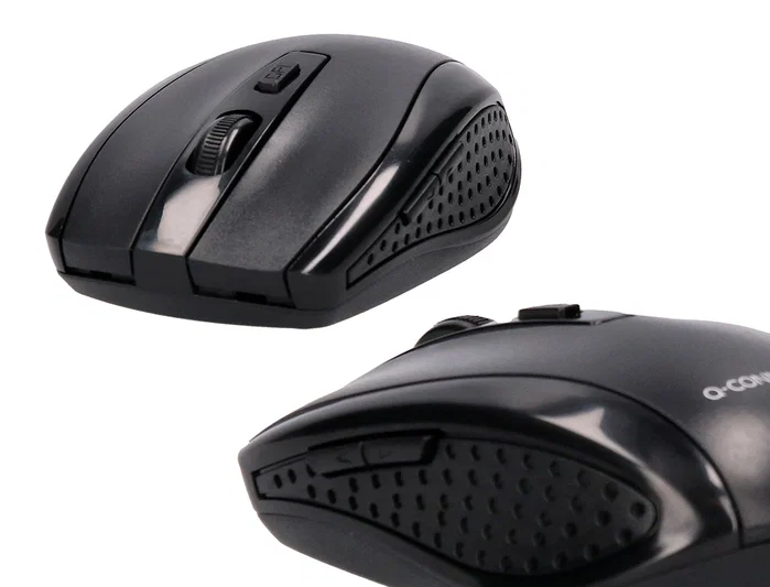 Q-connect Set teclado + ratón inalámbrico 2.4G negro compatible con Windows Q-connect Set teclado + ratón inalámbrico 2.4G negro compatible con Windows