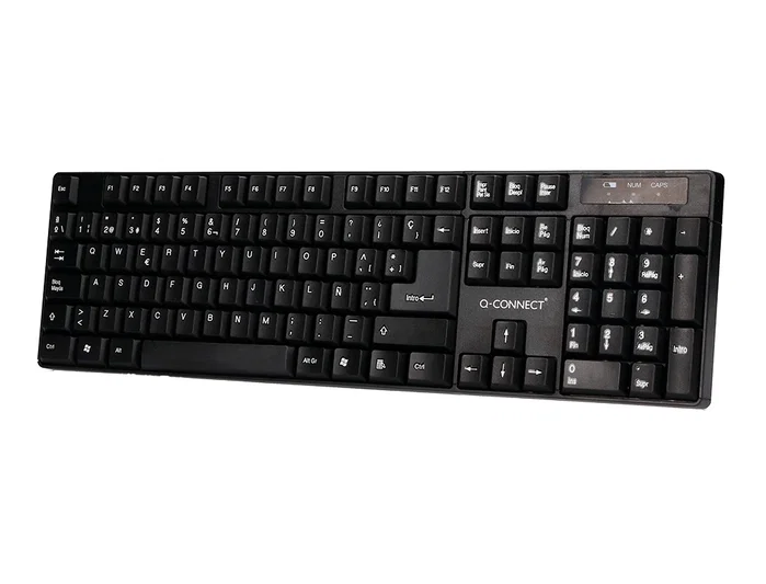 Q-connect Set teclado + ratón inalámbrico 2.4G negro compatible con Windows Q-connect Set teclado + ratón inalámbrico 2.4G negro compatible con Windows