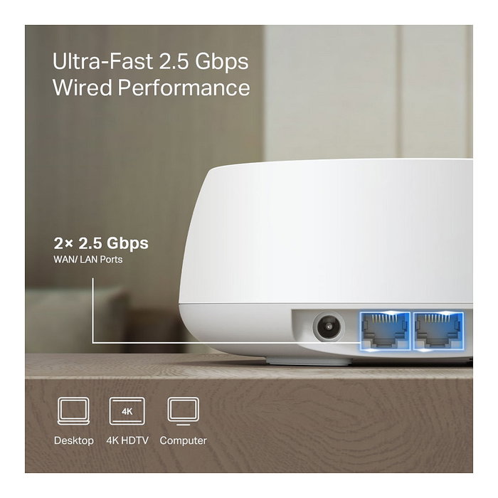 TP-Link Deco BE25 (3-pack) Sistema Wi-Fi Mesh Wi-Fi 7 Doble Banda TP-Link Deco BE25 (3-pack) Sistema Wi-Fi Mesh Wi-Fi 7 Doble Banda