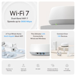 TP-Link Deco BE25 Wi-Fi 7 Mesh System (Pack de 3)