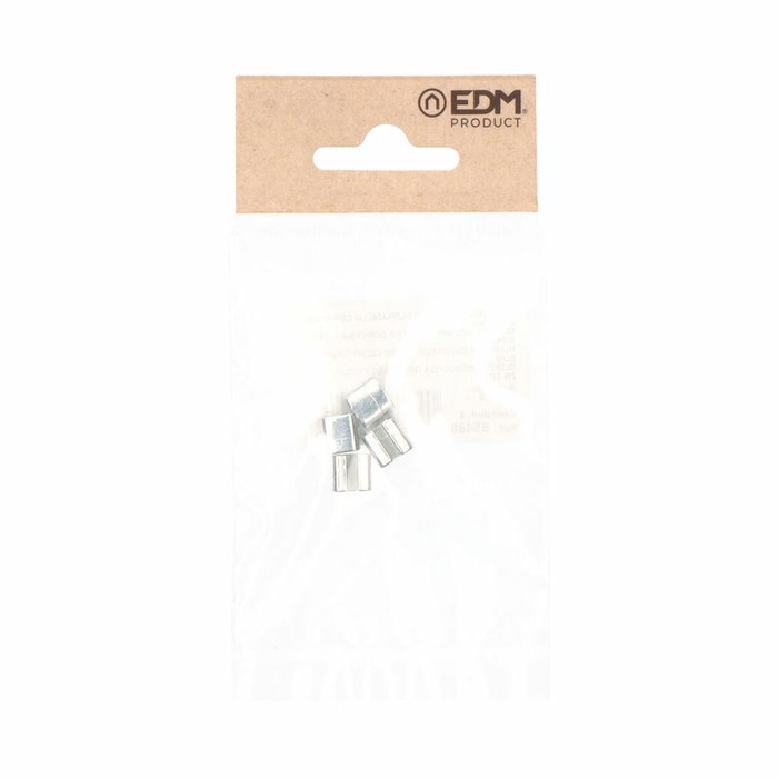 Edm Reductor cuadradillo cdd07 de acero zincado 8 x 8 mm (4 unidades)