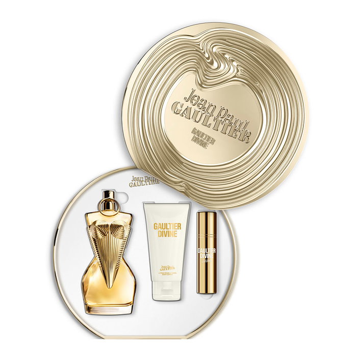 JEAN PAUL GAULTIER Gaultier Divine - Estuche Eau de Parfum con Vaporizador 100 ml + Loción Corporal 75 ml + Vaporizador 10 ml (3 Piezas) JEAN PAUL GAULTIER Gaultier Divine - Estuche Eau de Parfum con Vaporizador 100 ml + Loción Corporal 75 ml + Vaporizador 10 ml (3 Piezas)