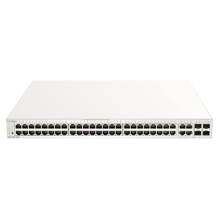 D-Link DBS-2000-52MP Nuclias Switch Gigabit PoE+ Gestionado L2 de 52 Puertos