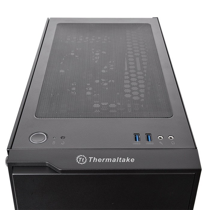 Thermaltake H100 Tempered Glass Midi Tower Negra sin Fuente USB 3.0 Ventana