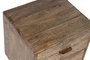 DKD Home Decor Mesita de Noche Amintalla Moderno Mango Natural 40 x 34 x 50 cm 2 Cajones