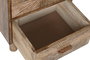DKD Home Decor Mesita de Noche Amintalla Moderno Mango Natural 40 x 34 x 50 cm 2 Cajones