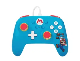 Power a Mando con Cable para Nintendo Switch Mario Brick Breaker Blanco Mate USB 3m