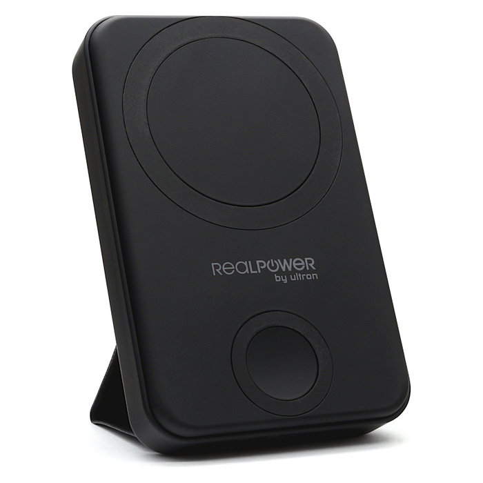 Realpower Powerbank PB-10000 10000mAh Cargador Inalámbrico Compatible MagSafe Negro para Smartphone y Reloj Inteligente Realpower Powerbank PB-10000 10000mAh Cargador Inalámbrico Compatible MagSafe Negro para Smartphone y Reloj Inteligente