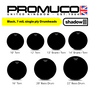 Promuco Parche Serie Shadow 13 pulg Negro Brillante