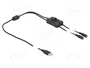 DeLOCK Cable USB Tipo-A a 2 x DC 5,5 x 2,1 mm hembra con interruptor, 1 m