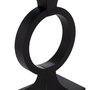 Consola Negro Metal-Cristal 90 X 32 X 80 cm
