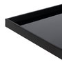 Consola Negro Metal-Cristal 90 X 32 X 80 cm