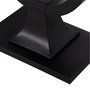 Consola Negro Metal-Cristal 90 X 32 X 80 cm
