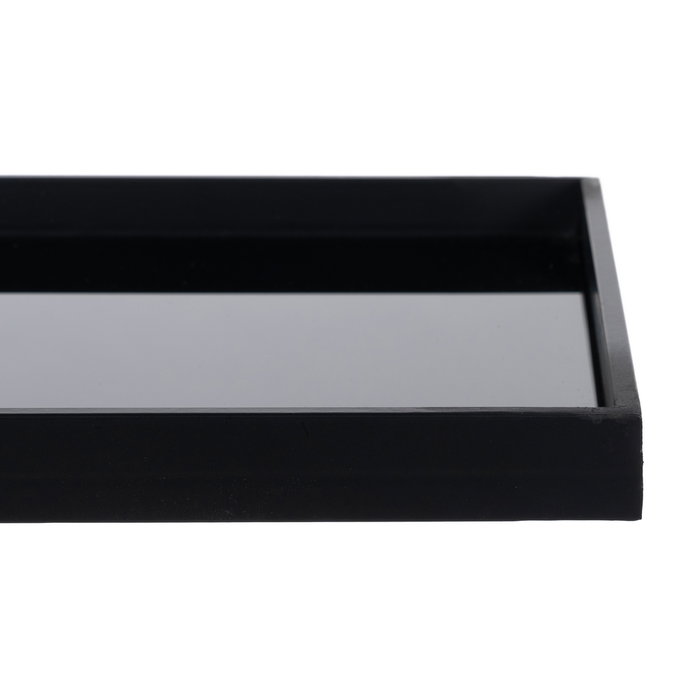 Consola Negro Metal-Cristal 90 X 32 X 80 cm