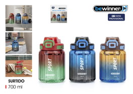 Bewinner Botella Sport Agua Trans.Multic.700