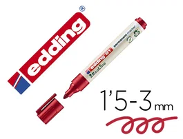 Edding 21 EcoLine Marcador Permanente Rojo Punta Redonda 1,5-3 mm (Set de 10)