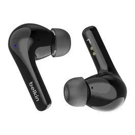 Belkin SoundForm Motion Auriculares Inalámbricos Intraurales TWS Bluetooth 5.2 con Cancelación Activa de Ruido, Micrófono, Resistente al Sudor IPX5 y 24h de Batería - Negro
