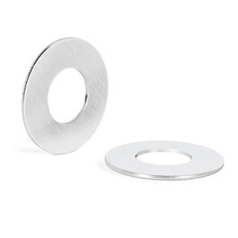 Nuda Arandela Redonda D30 G.1Mm Cromo Satinado Negro Blanco Cromo Cepillado