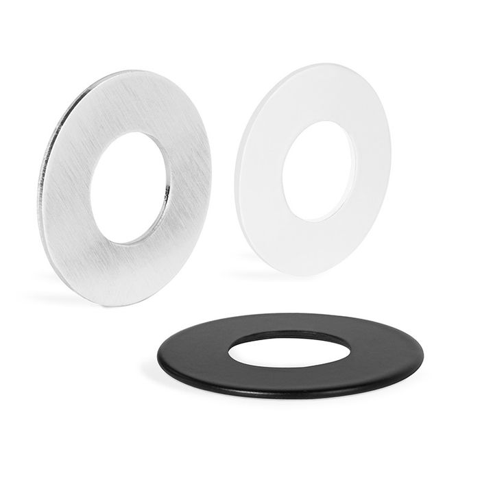 Nuda Arandela Redonda D30 G.1Mm Cromo Satinado Negro Blanco Cromo Cepillado Nuda Arandela Redonda D30 G.1Mm Cromo Satinado Negro Blanco Cromo Cepillado