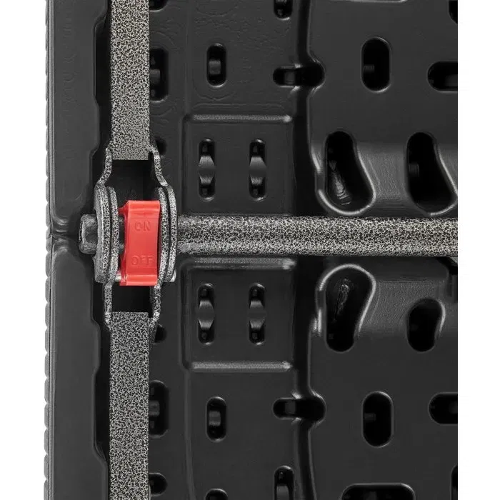 Mesa de Recepción Plegable para 8 Personas 180x74x73.5cm Negro Estructura Acero Tapa Polietileno Imitación Resina