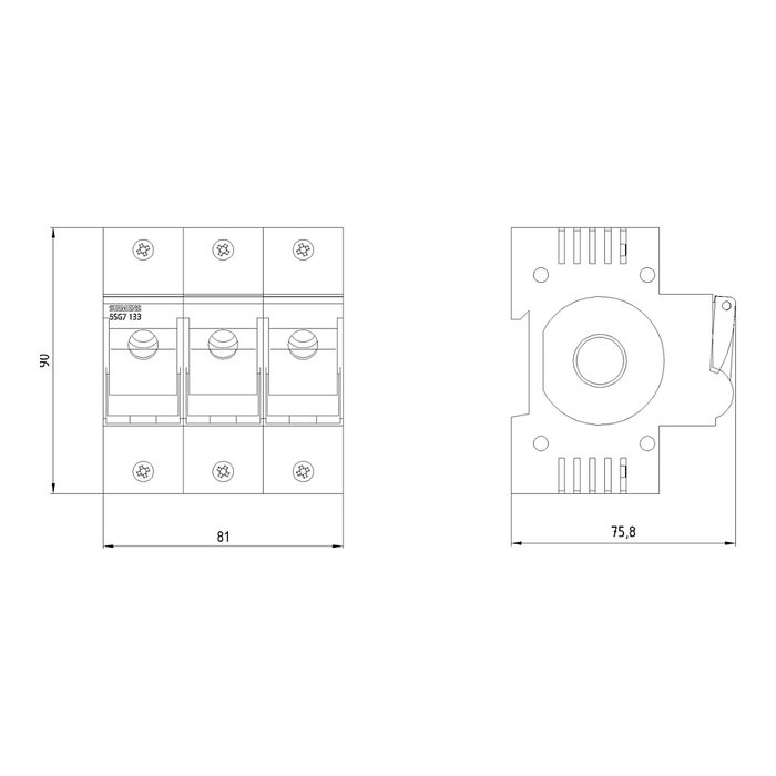Siemens 5SG7133 Interruptor automático 3P 63A Siemens 5SG7133 Interruptor automático 3P 63A