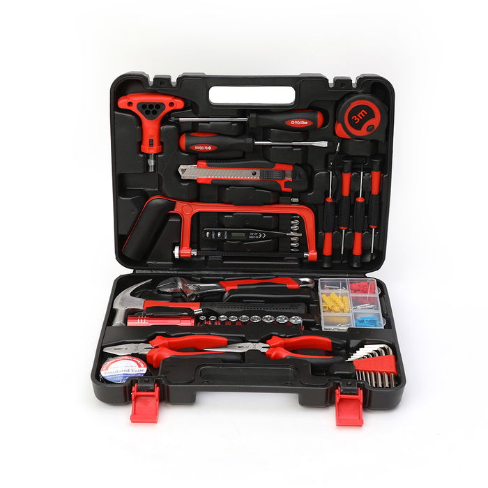 Fulmo Maletín de herramientas de 46 piezas con destornilladores, alicates, llaves y más