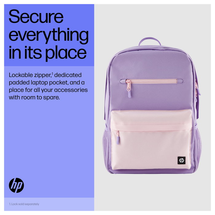 HP Mochila Campus Green Verde y Gris para Portátiles de hasta 15,6 pulgadas