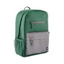 HP Mochila Campus Verde, Extra Segura con Cremallera Bloqueable y Bolsillo Acolchado para Portátil, Materiales Resistentes a la Lluvia
