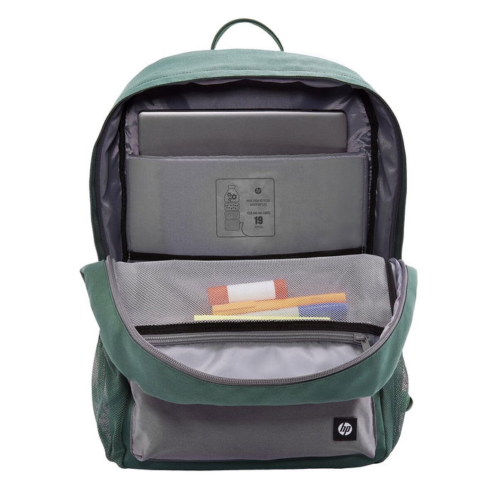 HP Mochila Campus Green Verde y Gris para Portátiles de hasta 15,6 pulgadas