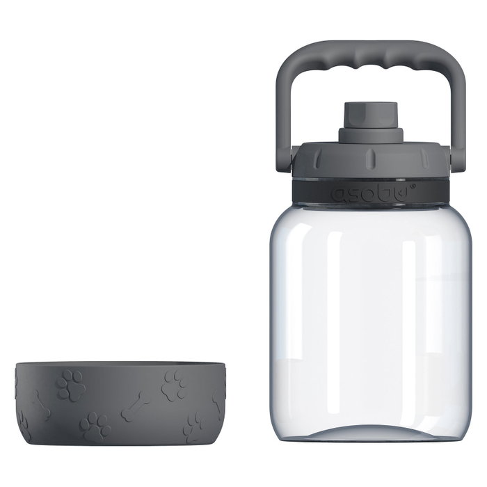 Asobu The Barkley Botella con Cuenco para Perro 1500 ml Gris Asobu The Barkley Botella con Cuenco para Perro 1500 ml Gris