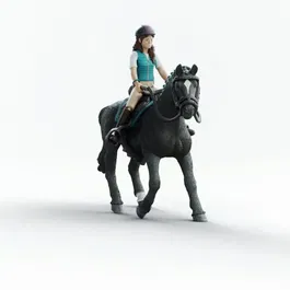 Schleich 42712 Figuras especiales Cavaliere Lisa y Storm Horse Club a partir de 4 años