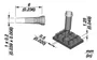 JBC TOOLS Punta de soldadura tipo destornillador 1x0,2mm Nano