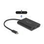 DeLOCK Adaptador USB Tipo C a 2 x HDMI 4K 60 Hz con DisplayLink® y USB PD 64309