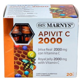 MARNYS Apivit C Plus 2000Mg Jalea Real y Vitamina C 20 Ampollas