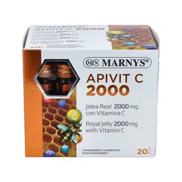 MARNYS Apivit C Plus 2000Mg Jalea Real y Vitamina C 20 Ampollas