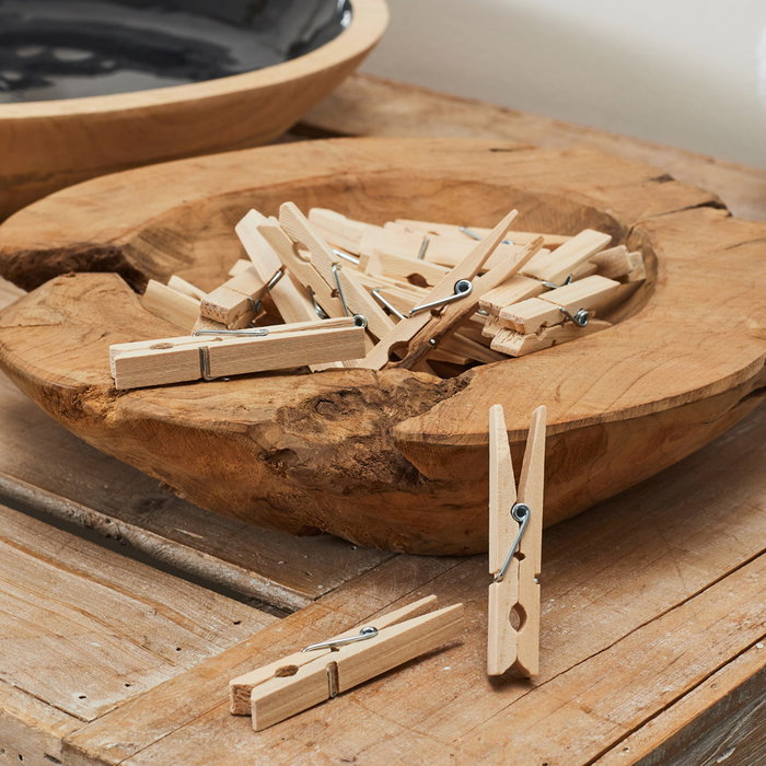 Je cherche une Idee Ma Petite Buand Juego de 24 Pinzas de Madera