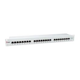 Equip Patch Panel 24 Puertos RJ45 Cat6 1U Gris
