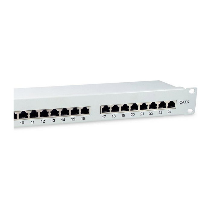 Equip Patch panel 24x RJ45 Cat6 19 pulg FTP 1U Gris Equip Patch panel 24x RJ45 Cat6 19 pulg FTP 1U Gris