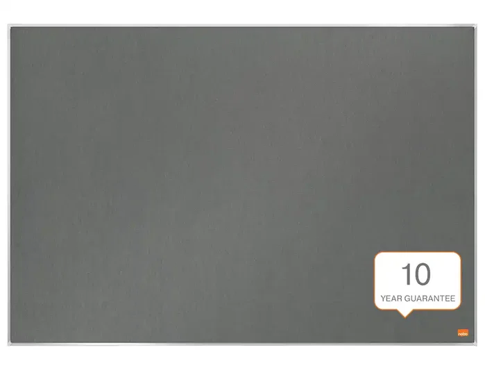 Nobo Tablero de Anuncios Impression Pro Gris Fieltro 900x600 mm Marco Aluminio