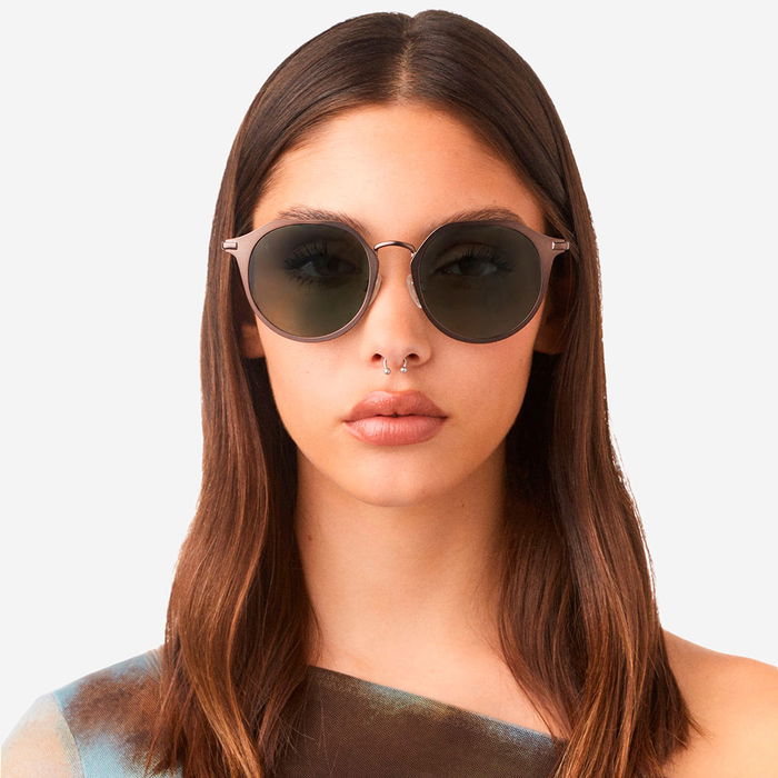 Hawkers Gafas de Sol Warwick Metal Gun Metal Alligator Unisex Marco Metálico Lentes 53mm Puente 20mm Patillas 147mm Protección Óptima