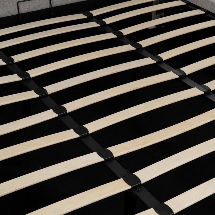 Cama Canapé Gris Tejido Dormitorio 191 X 212 X 113 cm Cama Canapé Gris Tejido Dormitorio 191 X 212 X 113 cm