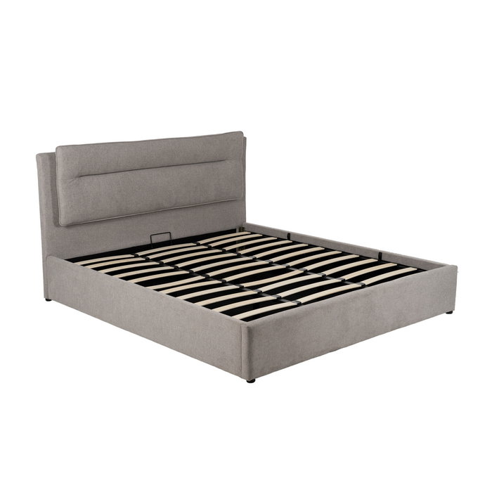 Cama Canapé Gris Tejido Dormitorio 191 X 212 X 113 cm Cama Canapé Gris Tejido Dormitorio 191 X 212 X 113 cm
