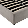 Cama Canapé Gris Tejido Dormitorio 191 X 212 X 113 cm