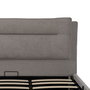 Cama Canapé Gris Tejido Dormitorio 191 X 212 X 113 cm